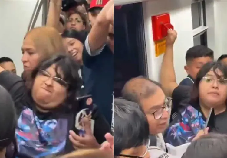 VIDEO | Pasajera causa disturbio por ingreso de hombres al vagón rosa