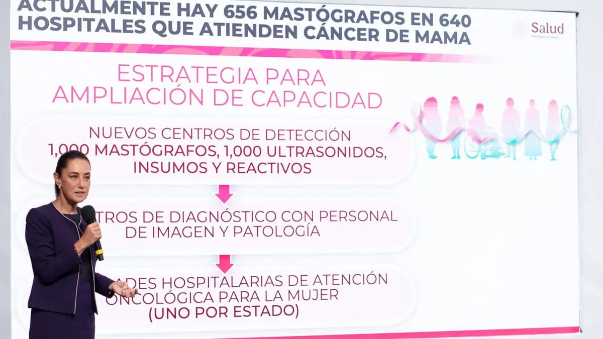 Refuerza Sheinbaum lucha contra el cáncer de mama