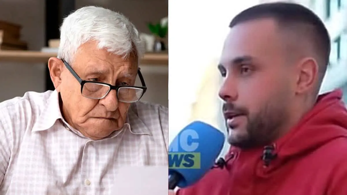 VIDEO | Hombre de 30 años se identifica como persona de 65 y exige su jubilación