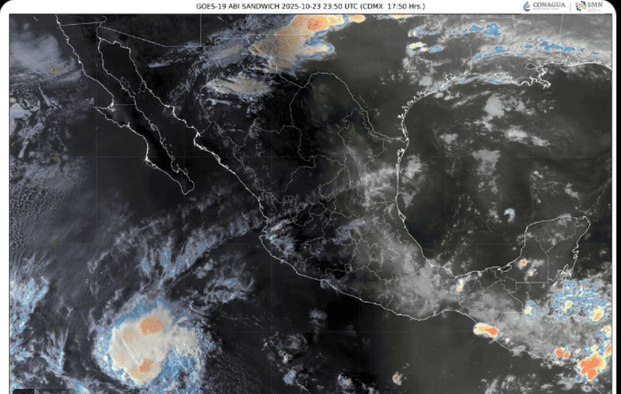 Conagua alerta por fuertes lluvias, vientos y bajas temperaturas en siete estados de México