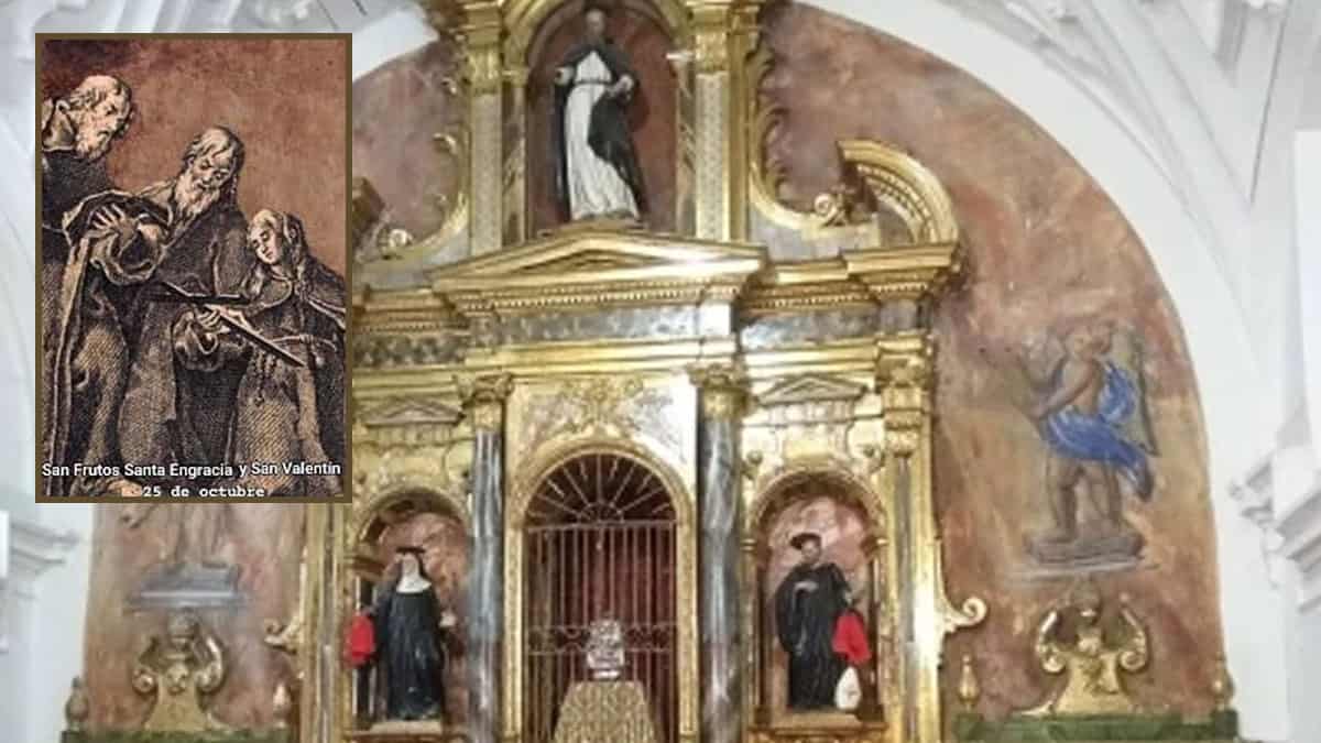 Santoral de hoy, 25 de octubre: San Frutos, Santa Engracia y San Valentín, ¿quiénes fueron?