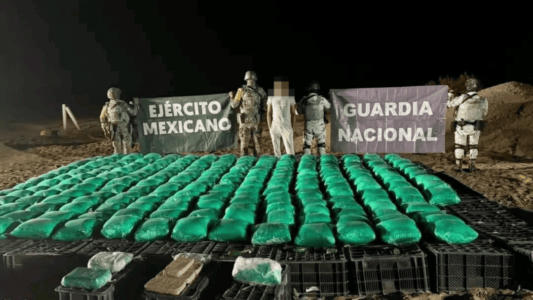 En San Luis Río Colorado, decomisan drogas ocultas en cargamento de chiles