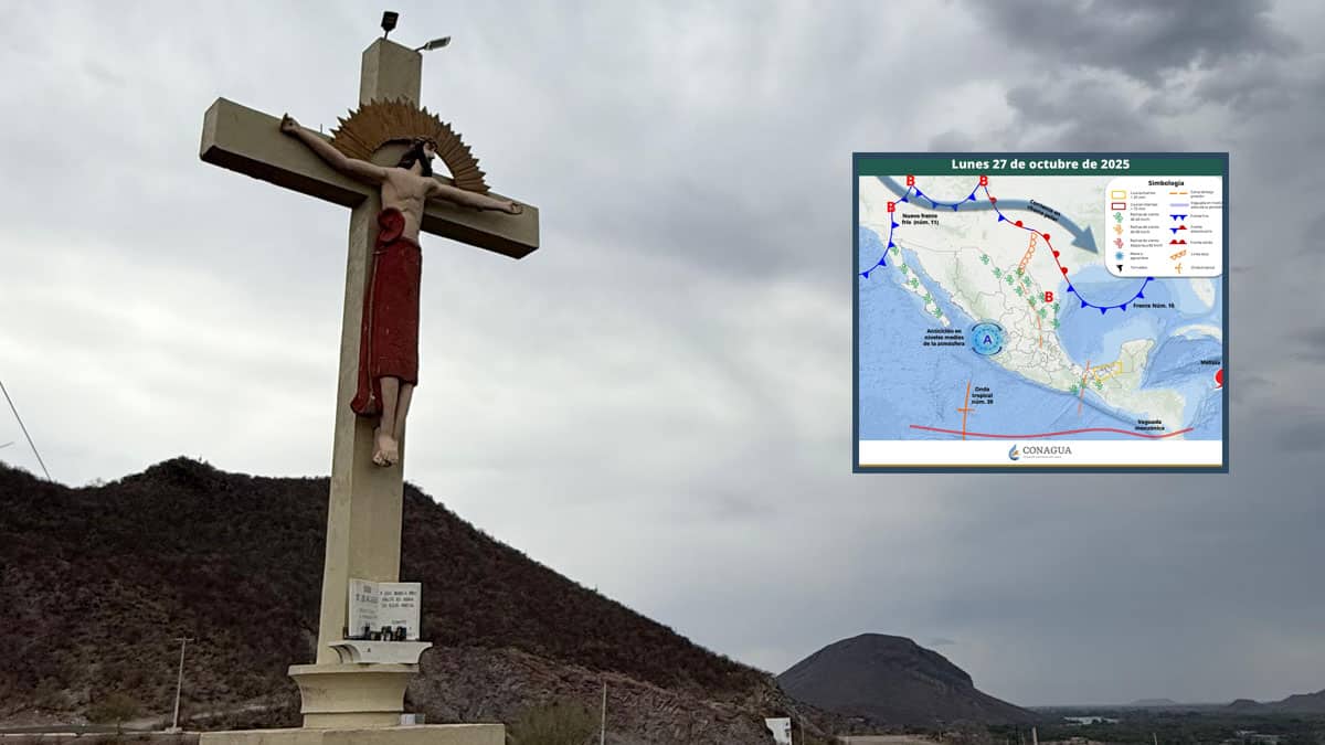 Clima en Sonora hoy, 27 de octubre: Se aproxima el frente frío 11, generando descenso en las temperaturas