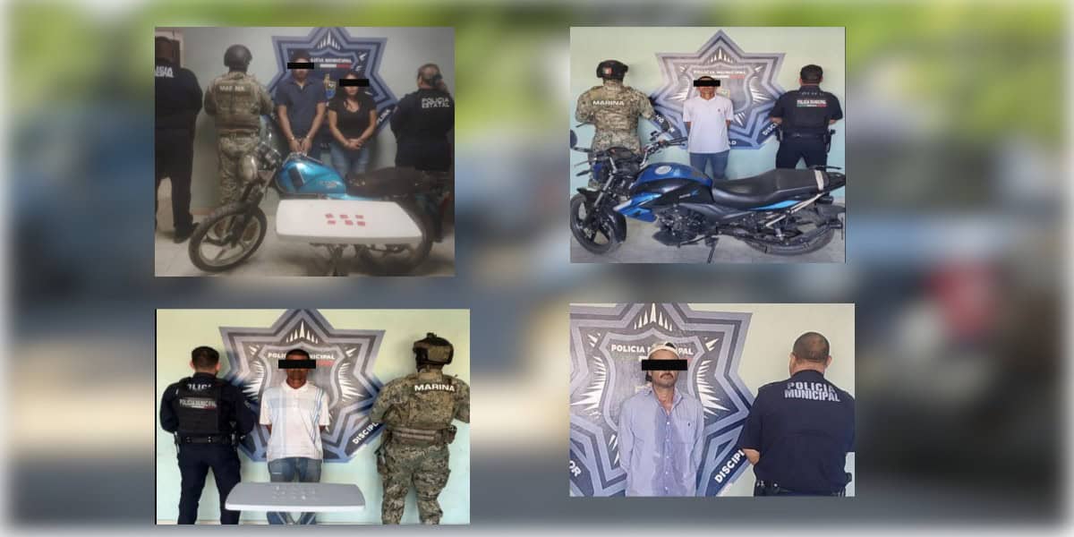 Detienen a cinco durante operativos de la Policía Municipal