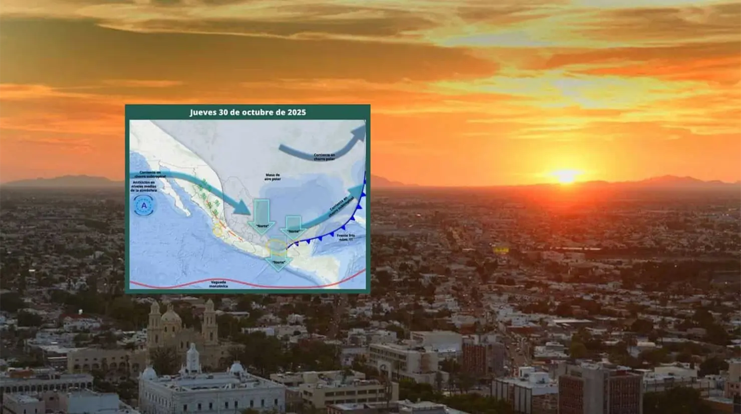 Clima en Hermosillo hoy 30 de octubre; continúan altas temperaturas por la tarde