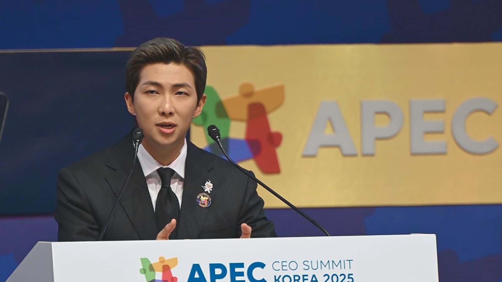 RM de BTS hace historia en la APEC 2025 como el primer artista de K-Pop en dar un discurso ante líderes mundiales