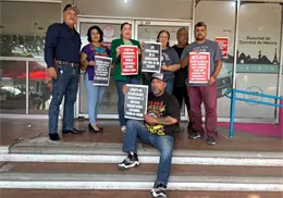 Trabajadores postales se manifiestan en Obregón Trabajadores postales se manifiestan en Obregón