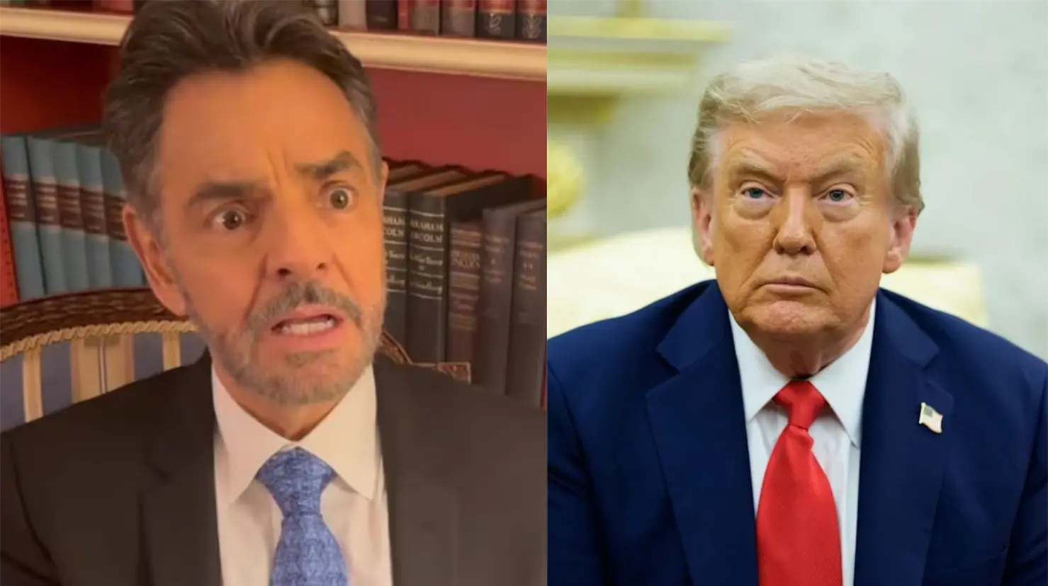 Eugenio Derbez usa disfraz de Donald Trump en Halloween y causa polémica en redes sociales