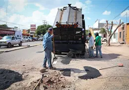 Comienzan bacheo provisional en Plano Oriente