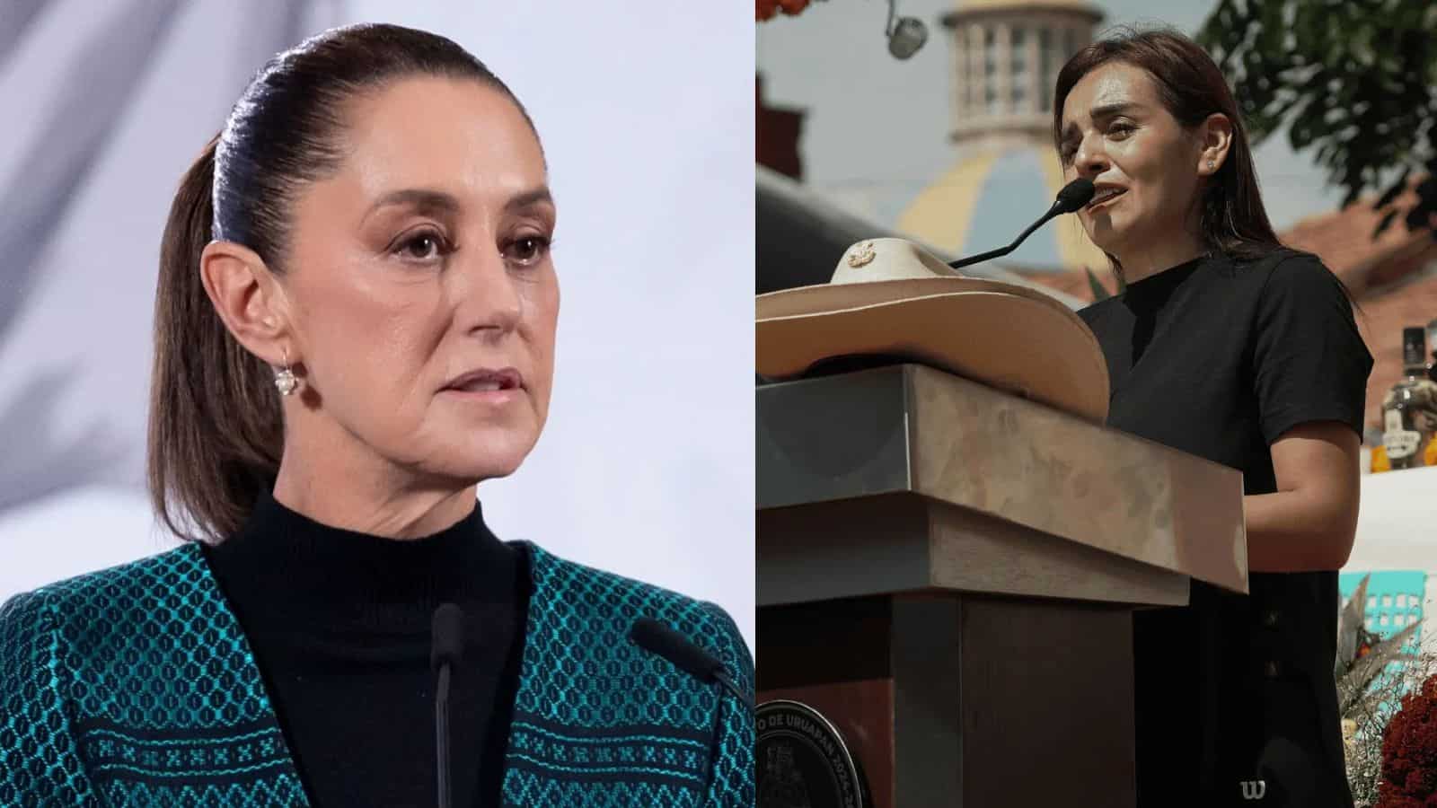 Claudia Sheinbaum se reúne con Grecia Quiroz, viuda de Carlos Manzo, en Palacio Nacional