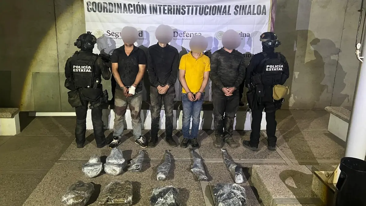 Identifican a los detenidos tras el enfrentamiento en Guasave; iban bien apertrechados