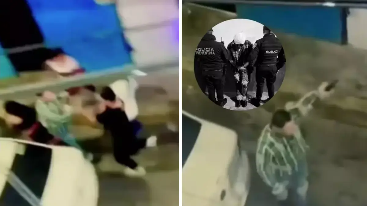 VIDEO | Se lo cargó el payaso: Tremenda golpiza a pareja que se puso al brinco a punta de pistola