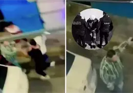 VIDEO | Se lo cargó el payaso: Tremenda golpiza a pareja que se puso al brinco a punta de pistola