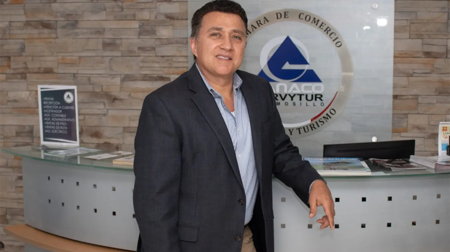 Javier Gerardo Moreno Durán, presidente la Cámara Nacional de Comercio (Canaco) de Hermosillo.