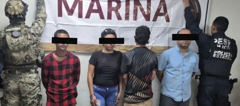 Capturan a cuatro con droga en la San Xavier, al sur de Ciudad Obregón