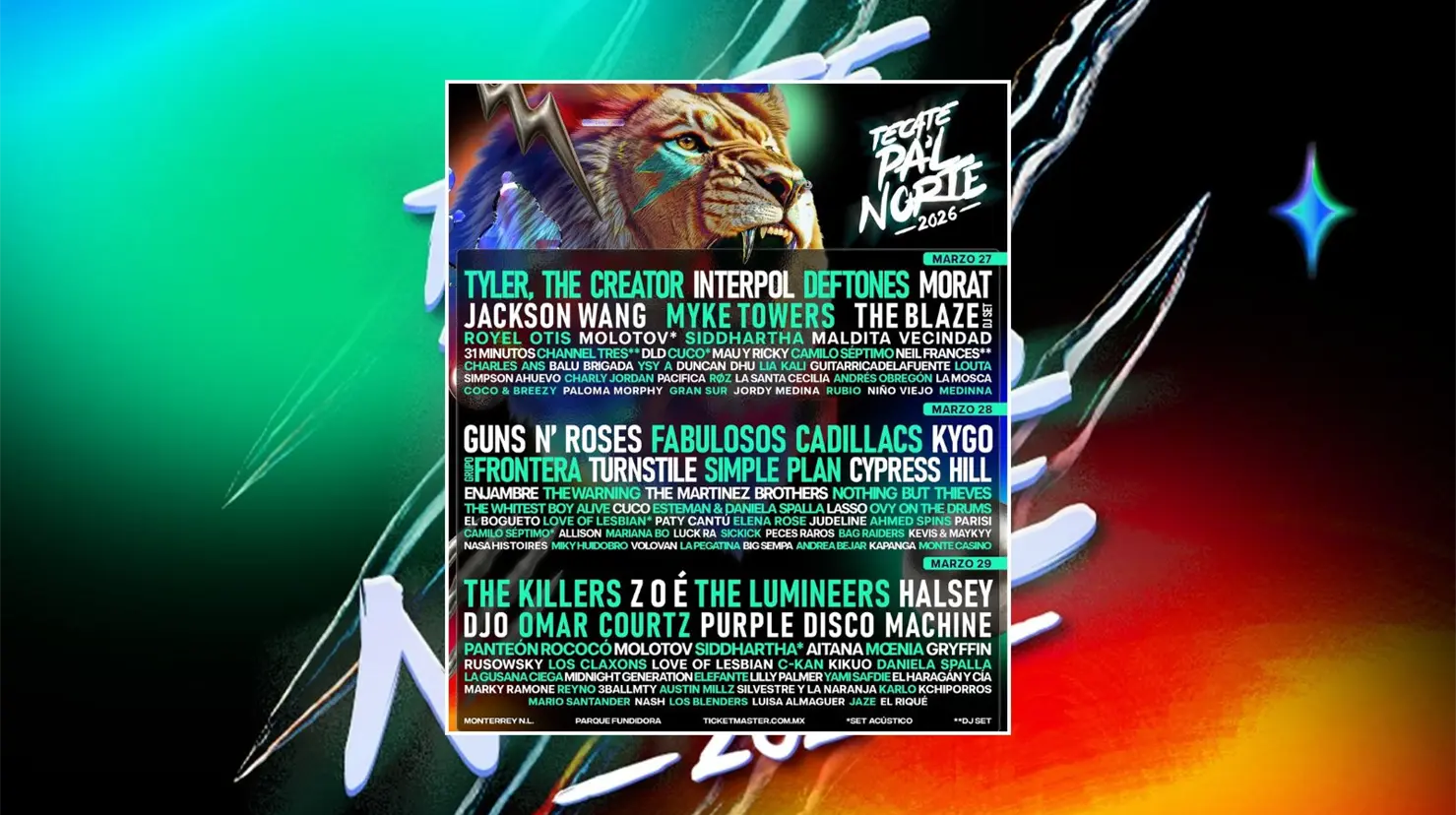 Tecate Pa´l Norte 2026: Conoce el lineup oficial completo, fechas y venta de boletos