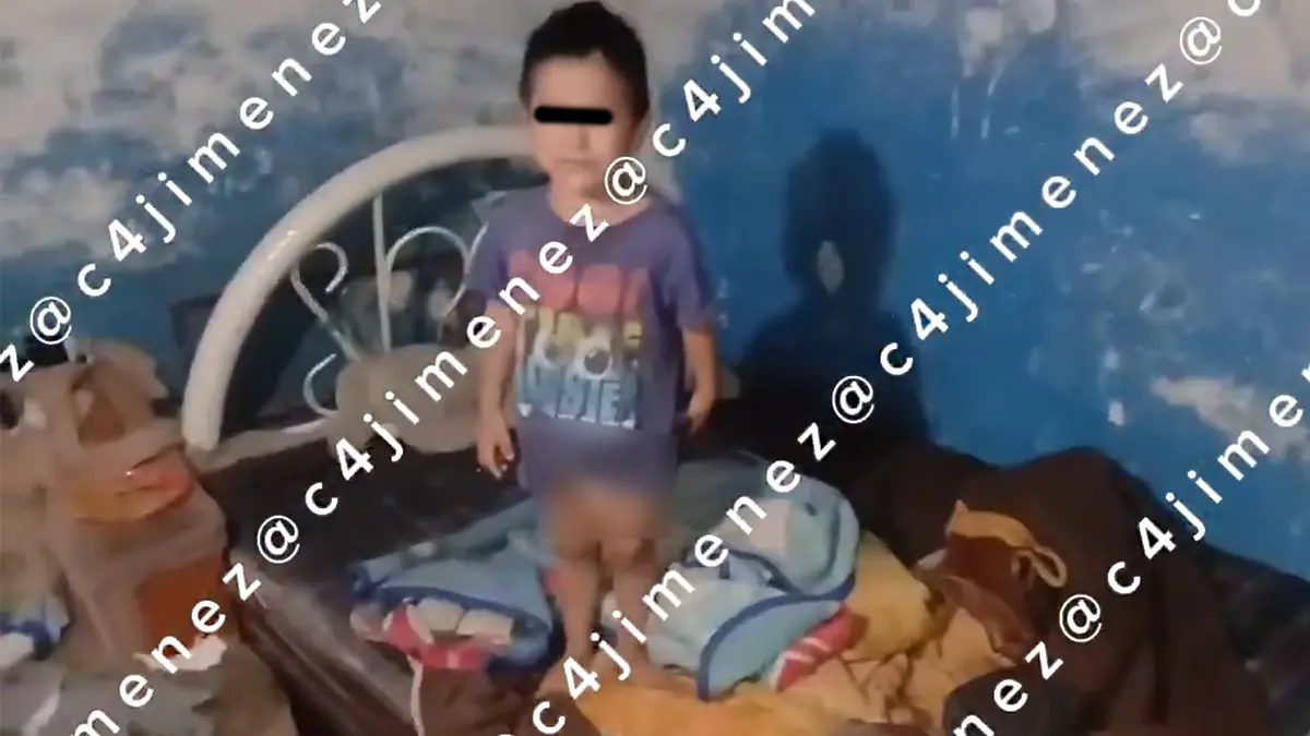 VIDEO | Así vivía un niño de 3 años abandonado en una casa que parecía basurero