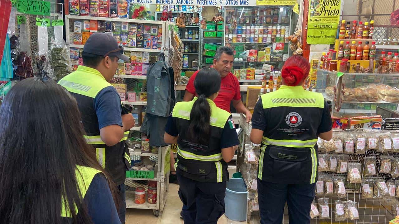 Inspecciona Protección Civil el Mercado Municipal de Navojoa