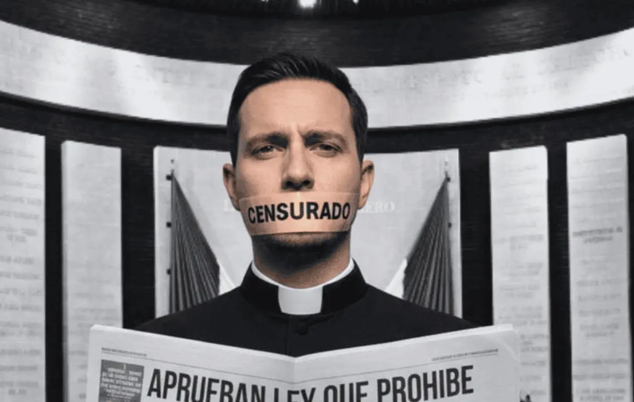 Una publicación viralizada acusa a Morena de intentar callar a ministros religiosos.