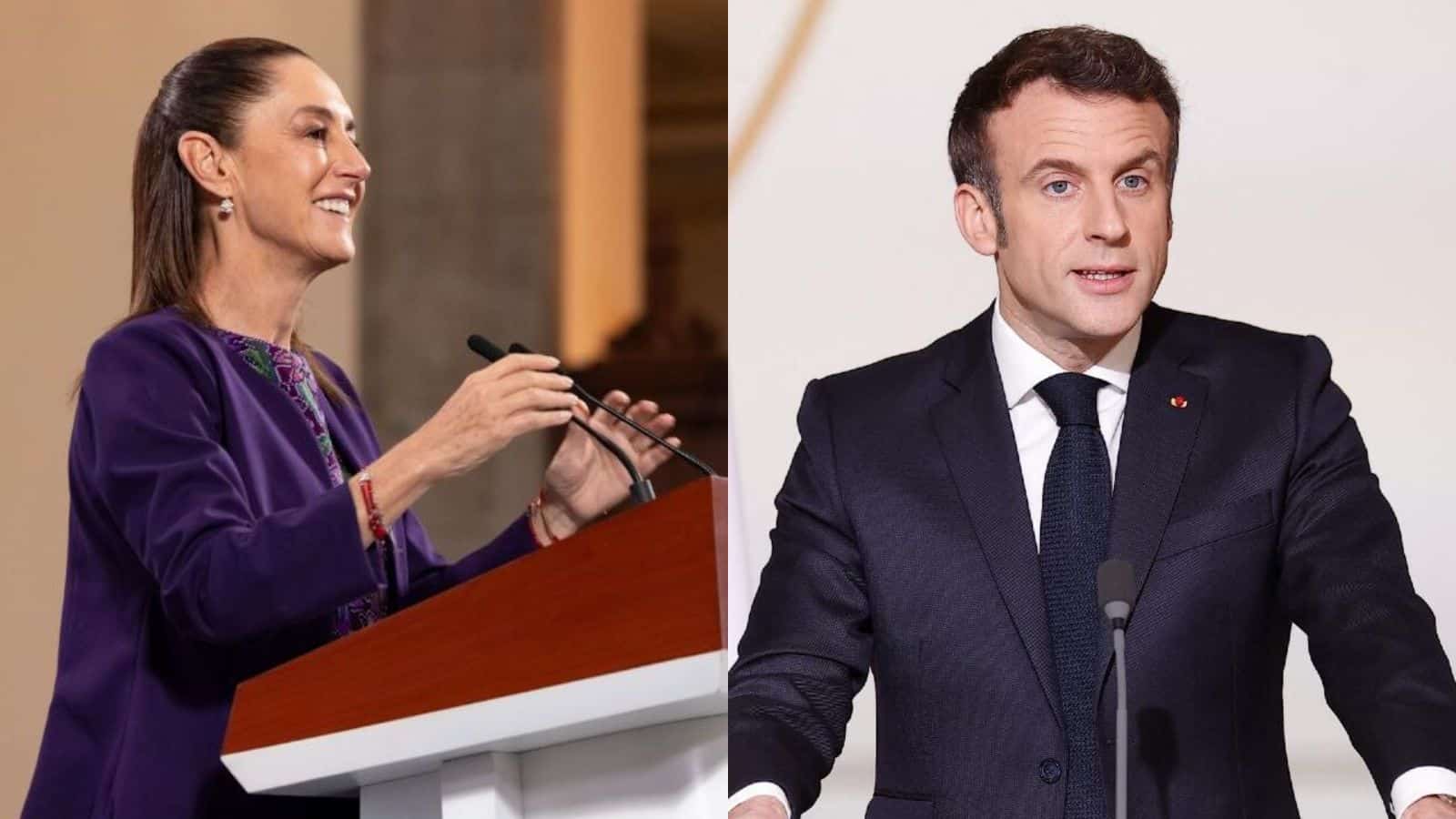 Macron en México: Sheinbaum encabeza hoy tres reuniones con el presidente de Francia