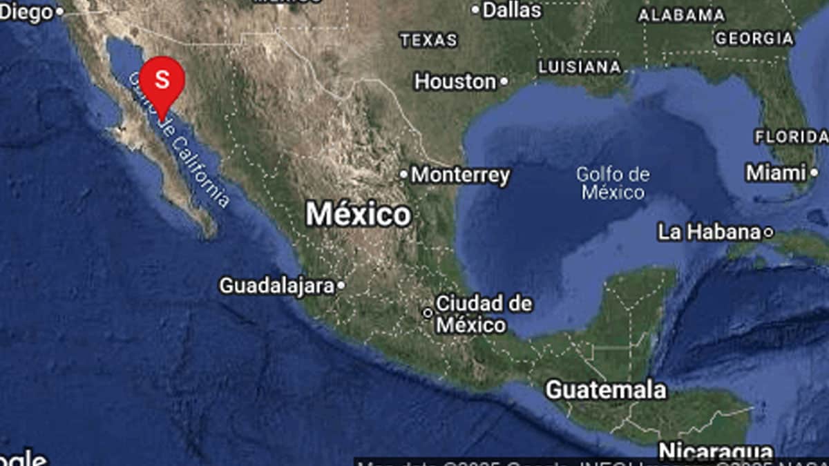 Sismo de 5.7 grados de magnitud en Baja California sacude a Guaymas