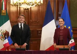 Claudia Sheinbaum recibe al presidente de Francia, ¿de qué fue de lo que hablaron? Claudia Sheinbaum recibe al presidente de Francia, ¿de qué fue de lo que hablaron?