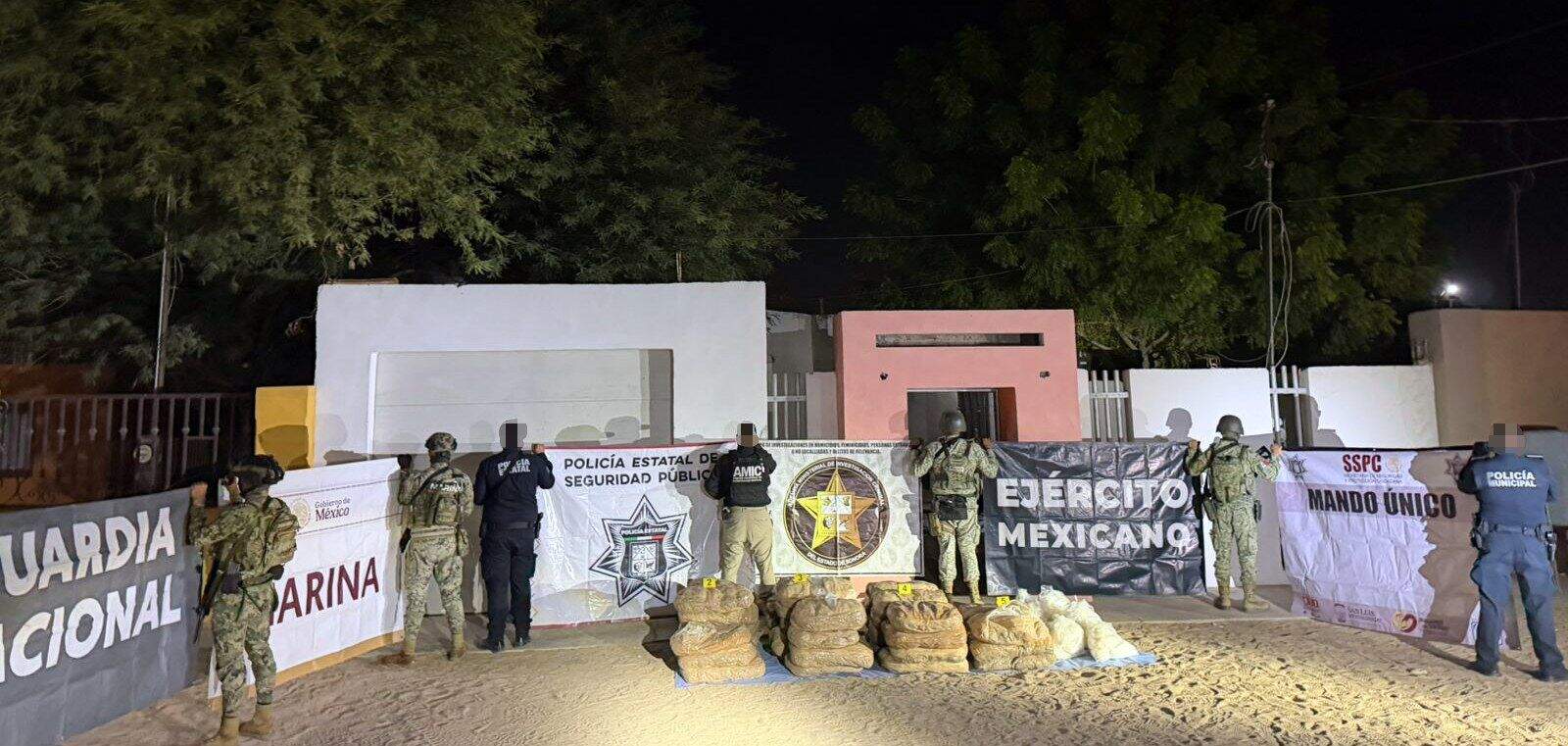 Operativo de cateo en Sonora culmina con decomiso de narcóticos