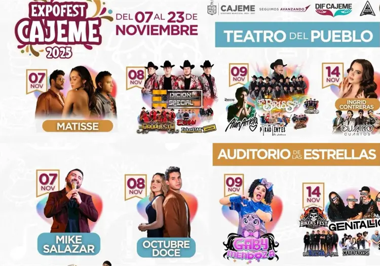 ExpoFest Cajeme 2025: ¿Qué artistas no serán reprogramados y cómo pedir reembolso?