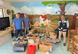 Entrega aeropuerto de Obregón artículos a fundación Entrega aeropuerto de Obregón artículos a fundación