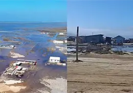 Marea alta provoca inundaciones y desalojos en El Salitral, Ensenada Marea alta provoca inundaciones y desalojos en El Salitral, Ensenada
