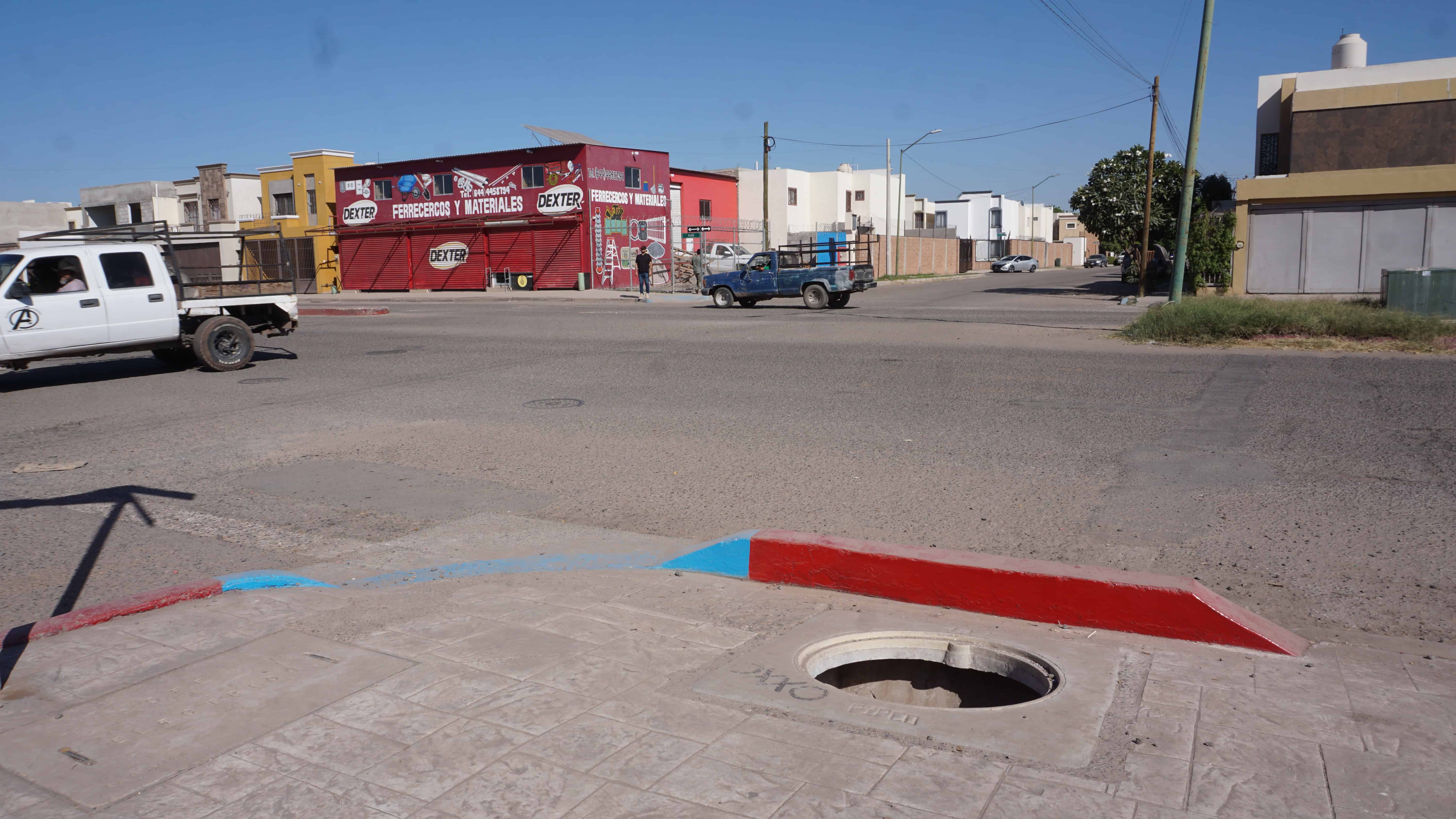 Registro abierto pone en riesgo a peatones