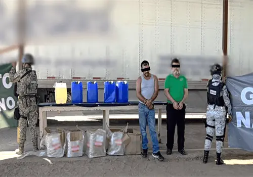 Decomisan precursores para elaborar droga en San Luis Río Colorado