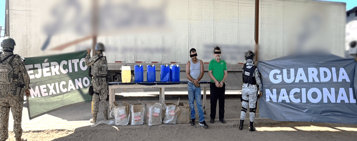 Decomisan precursores para elaborar droga en San Luis Río Colorado