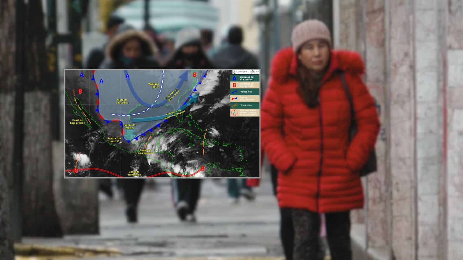 Frente Frío 13 provoca temperaturas de hasta -15°C y suspensión de clases: Estos son los estados afectados