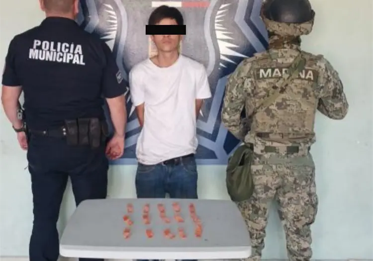 Detienen a joven con droga al sur de Ciudad Obregón