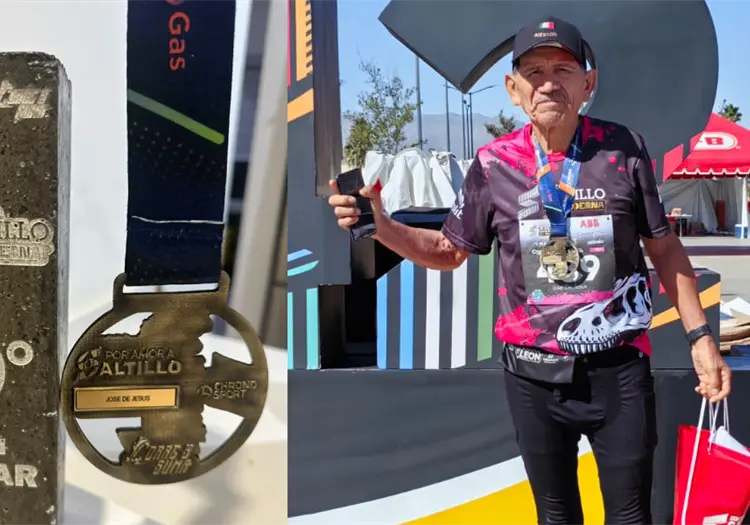 José de Jesús Cozari Completa su Maratón Número 98 en Saltillo, Coahuila