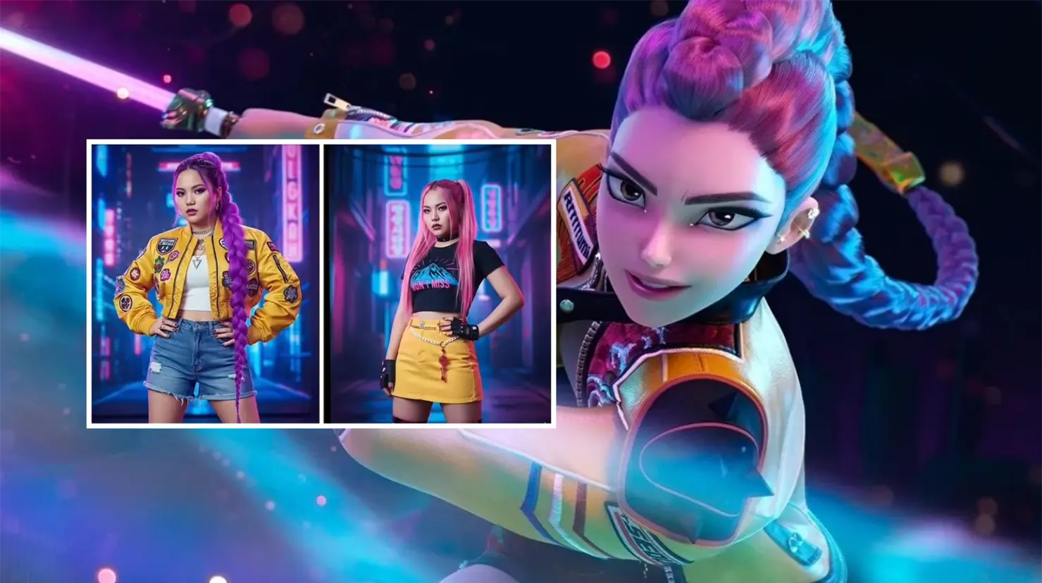 Prompts para crear tu foto al estilo Las Guerreras K-pop con IA