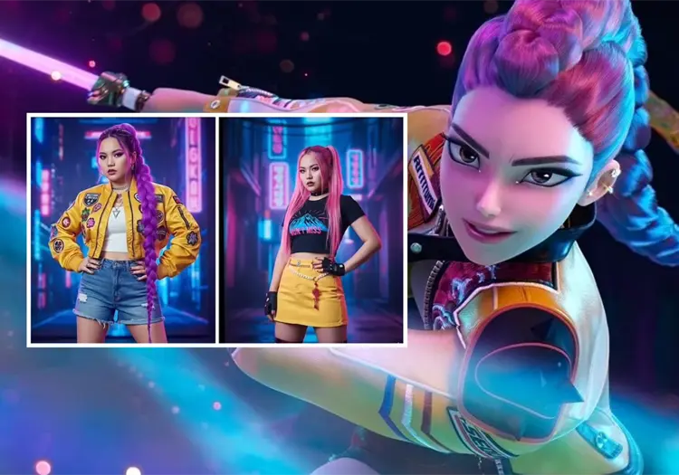 Prompts para crear tu foto al estilo Las Guerreras K-pop con IA