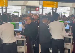 VIDEO | Julio Preciado causa polémica al gritarle a empleados en el Aeropuerto de Tijuana