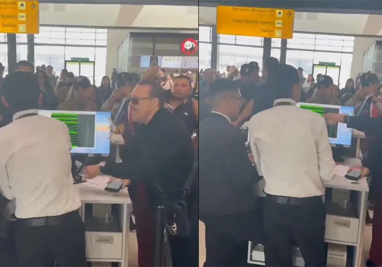 VIDEO | Julio Preciado causa polémica al gritarle a empleados en el Aeropuerto de Tijuana