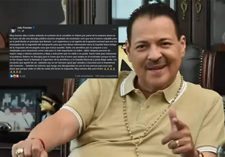 Julio Preciado responde a las críticas por su actitud en aeropuerto de Tijuana