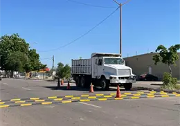 Ciudad Obregón: Instalan reductores en zona escolar tras denuncias