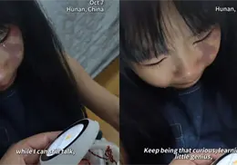 VIDEO | Niña china se vuelve viral tras llorar por su robot educativo con IA
