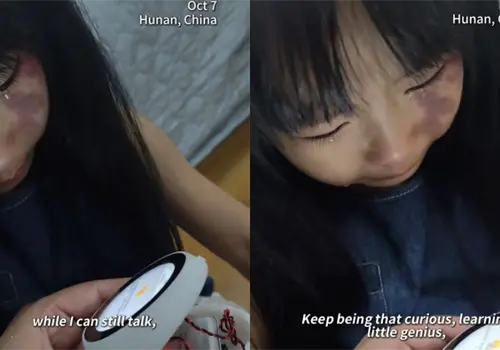 VIDEO | Niña china se vuelve viral tras llorar por su robot educativo con IA