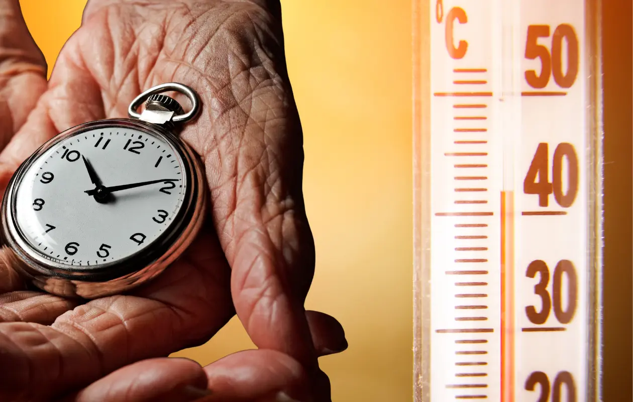 La edad biológica de las personas es mayor en zonas con altas temperaturas.