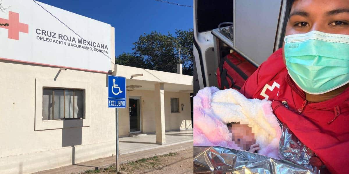 Atiende Cruz Roja Bacobampo parto fortuito