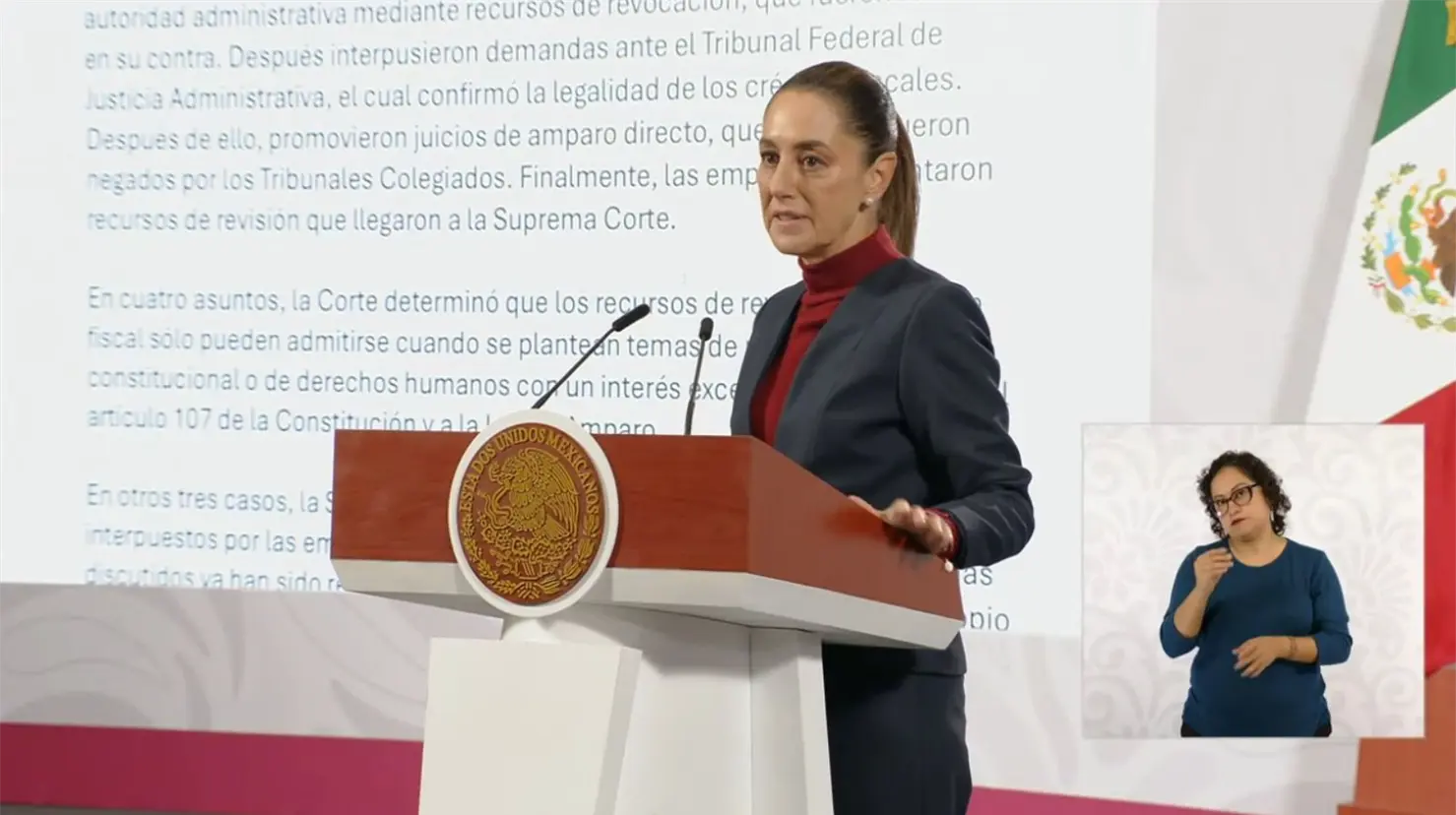 Sheinbaum responde a Grupo Salinas: "No hay autoritarismo en la decisión de la Corte"