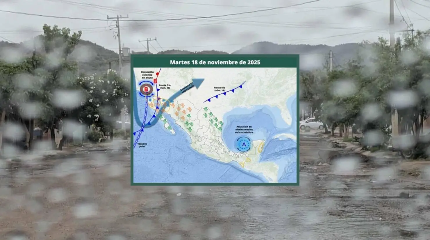 Clima en Hermosillo hoy 18 de noviembre; se pronostica lluvia para este martes