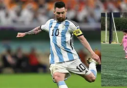 VIDEO | Hijo de Messi sorprende tras anotar un gol de tiro libre en la Academia del Inter Miami VIDEO | Hijo de Messi sorprende tras anotar un gol de tiro libre en la Academia del Inter Miami