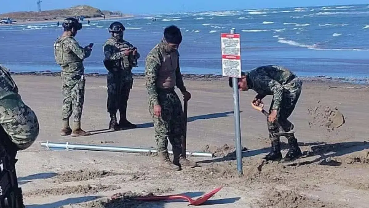 Gringos se apoderan de playa en Tamaulipas; la Marina les derriba sus “sueños”